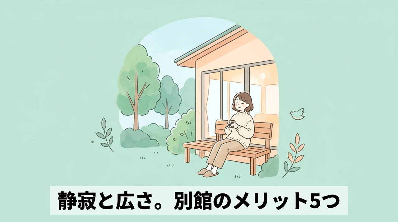 静寂と広さが魅力な別館のメリット5つ
