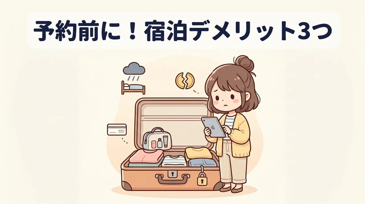 予約前に確認すべき宿泊時のデメリット3つ