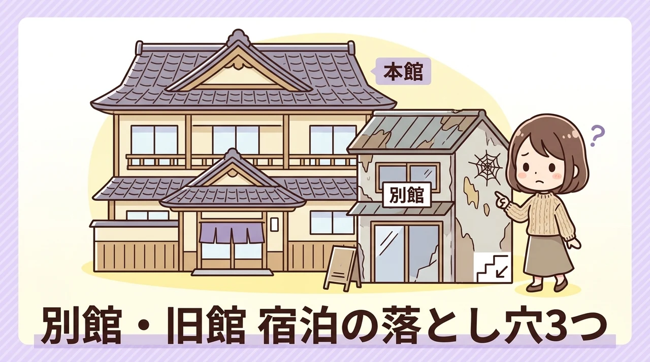 別館(旧館)に宿泊する際のデメリット3つ