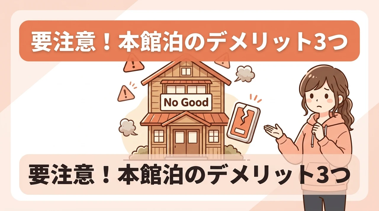 本館に宿泊する際のデメリット3つ