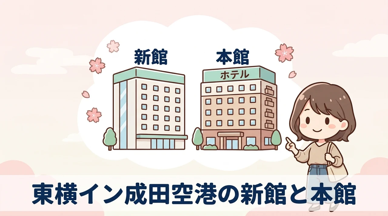 東横イン成田空港の新館と本館の違いを比較