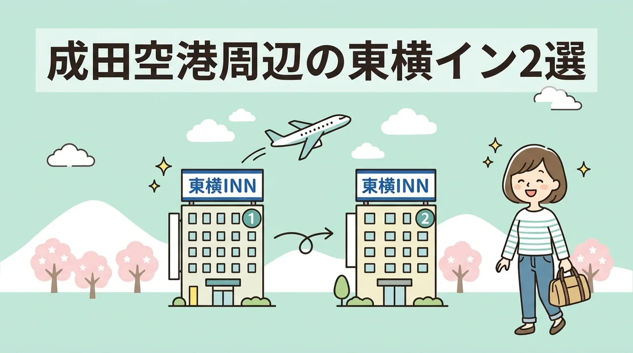 成田空港周辺の東横イン2棟を紹介
