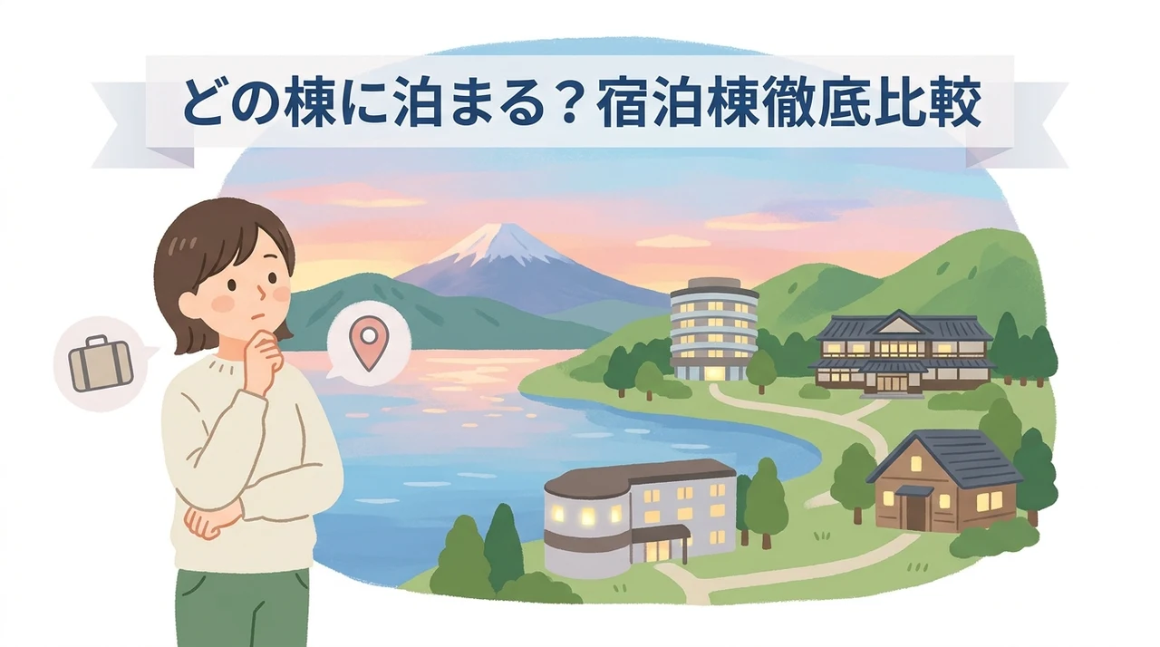 ザ・プリンス 箱根芦ノ湖の宿泊棟ラインナップ