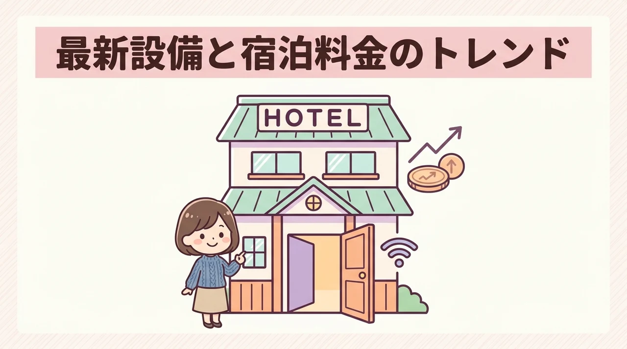 最新の館内設備と宿泊料金の傾向