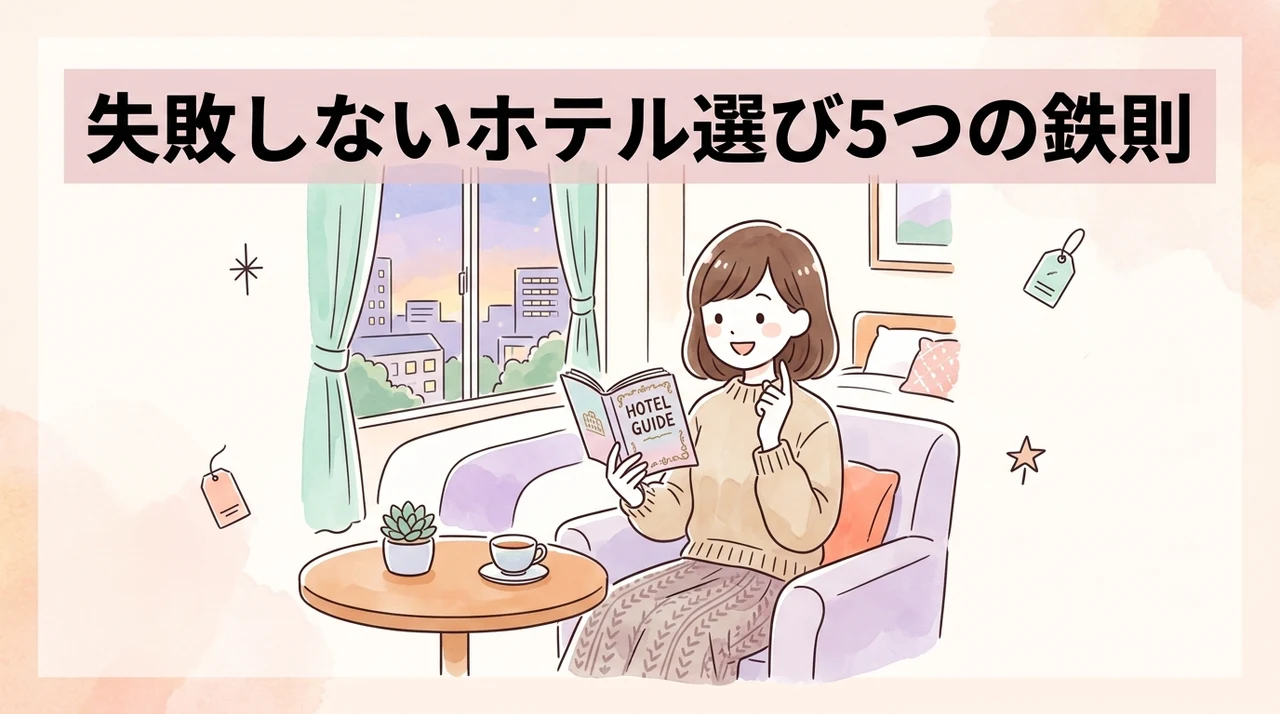 ホテル選びで失敗しないための5つの比較項目