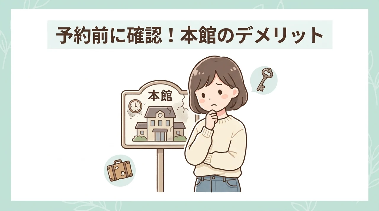 本館に宿泊する3つのデメリット