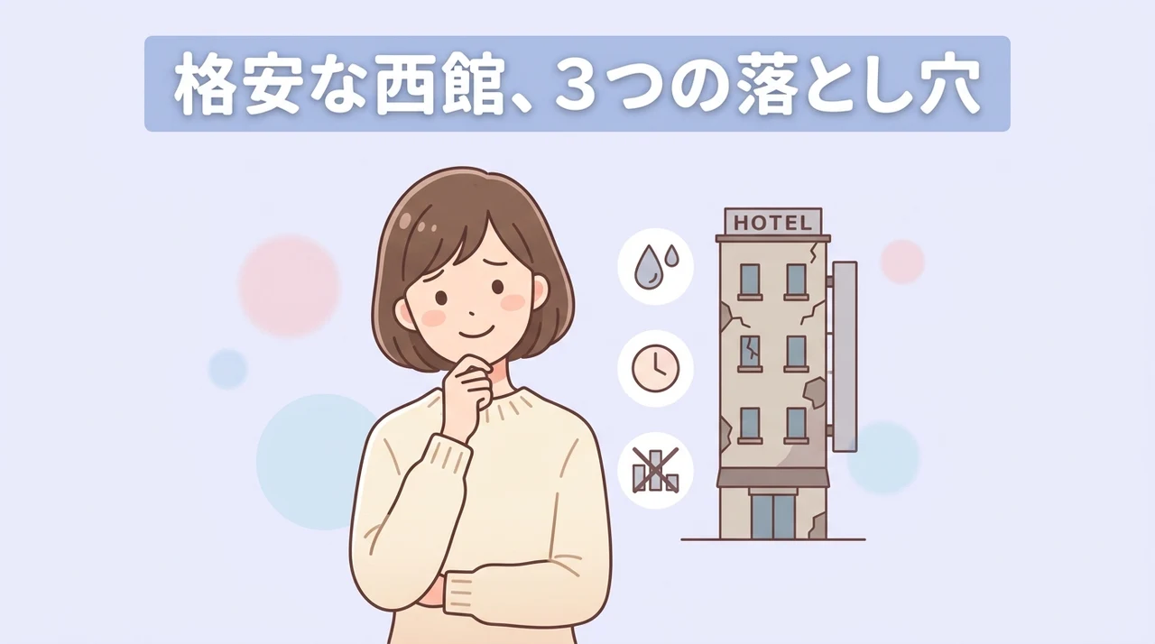 格安な西館に宿泊するデメリット3つ