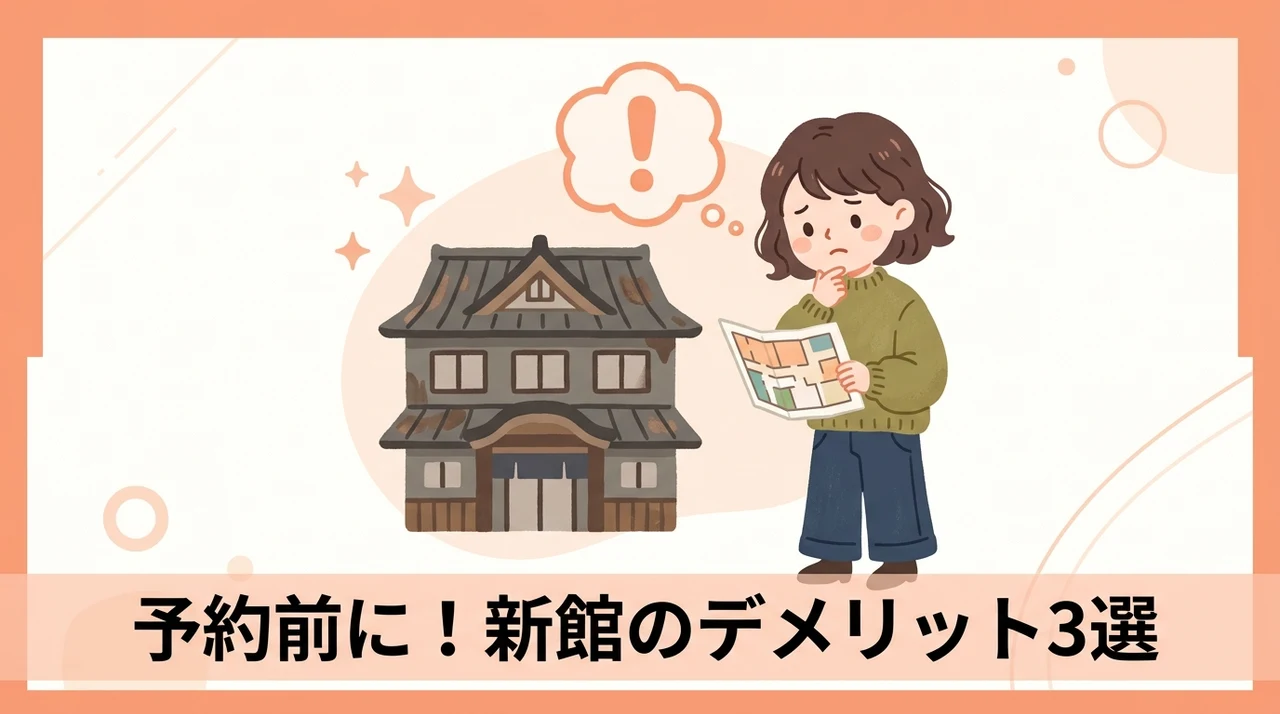 新館予約前に確認したい3つのデメリット