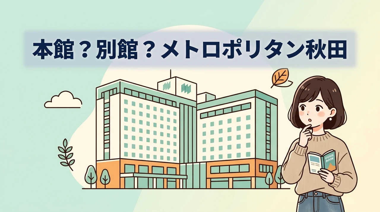ホテルメトロポリタン秋田の本館と別館の違いを比較