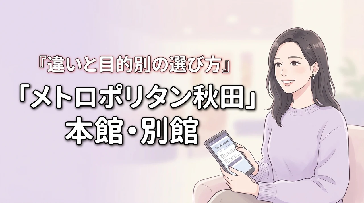ホテルメトロポリタン秋田の本館と別館の違いとは？どっちに泊まるべきか目的別に解説