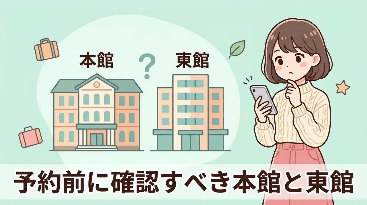 予約前に確認すべき本館と東館のデメリット3つ