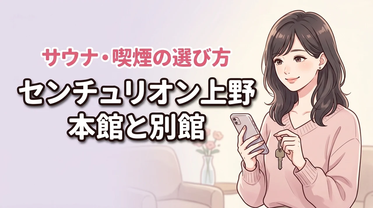 センチュリオンホテル上野の本館と別館の違いを調査!サウナや喫煙で迷う人への選び方(記事のアイキャッチ画像)