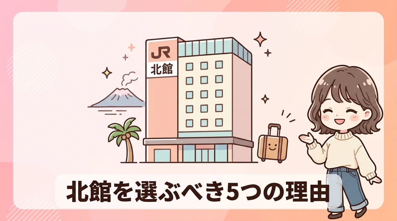 jr九州ホテル鹿児島の北館を選ぶメリット5つのイメージ画像(COZYフロア・サータ社製ベッド・5名まで宿泊可能)