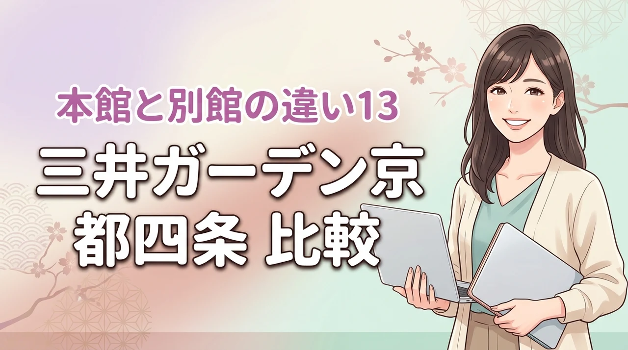 三井ガーデンホテル京都四条の本館と別館の違いを比較!13のメリットと注意点を公開(記事のアイキャッチ画像)