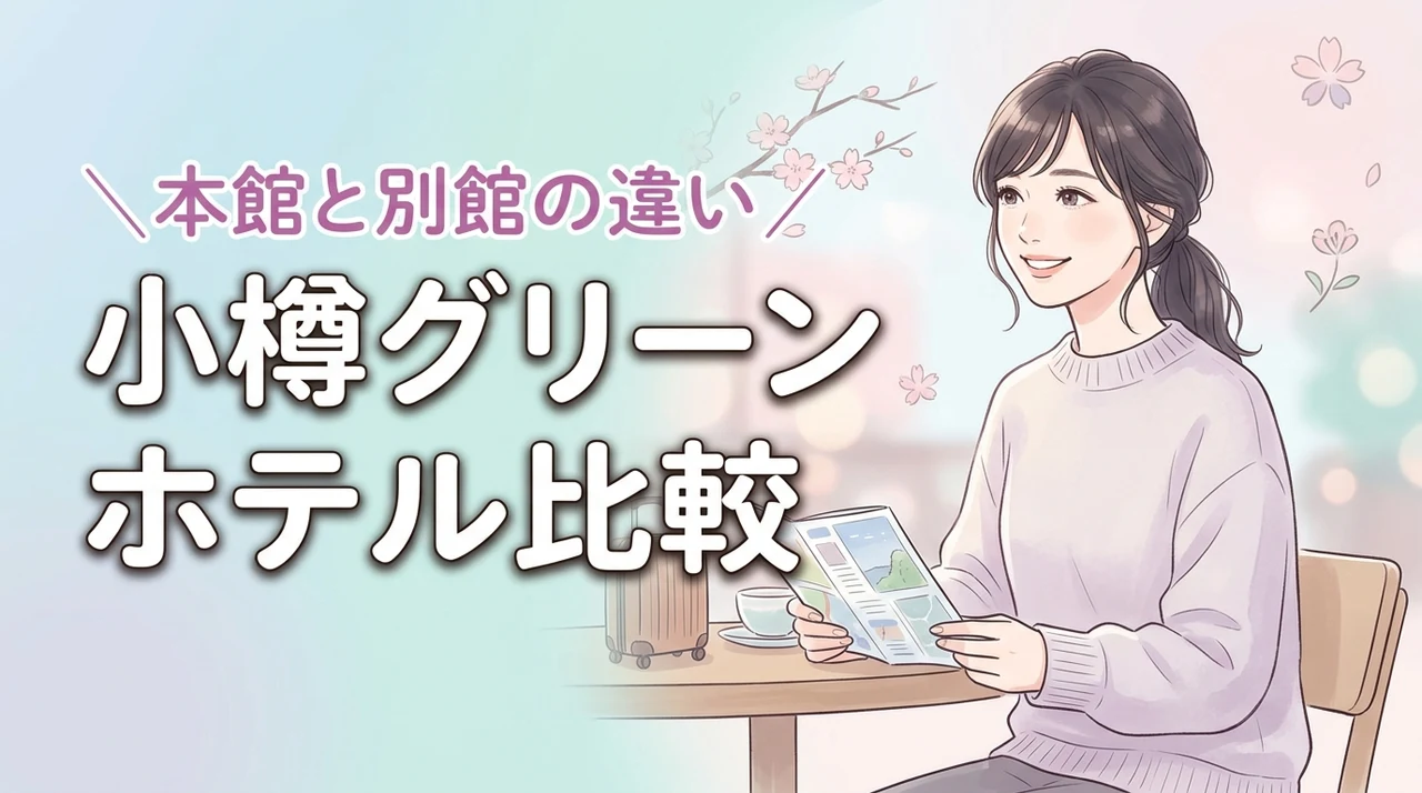 小樽グリーンホテルの本館と別館の違いで迷ったら?どっちに泊まるべきか徹底比較(記事のアイキャッチ画像)